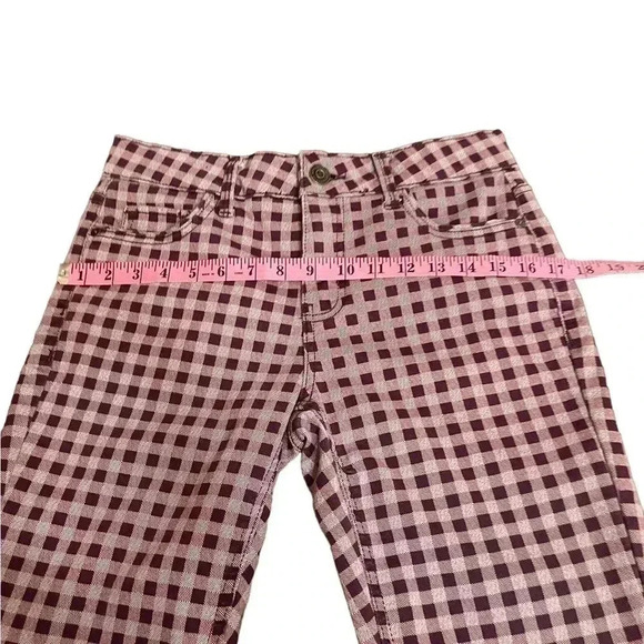 Liz Claiborne Sara Slim Leg Mid Rise Tummy Control Plaid Pants Women’s Size 4 - Picture 10 of 15